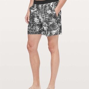 lululemon athletica Black and White Athletic Shorts